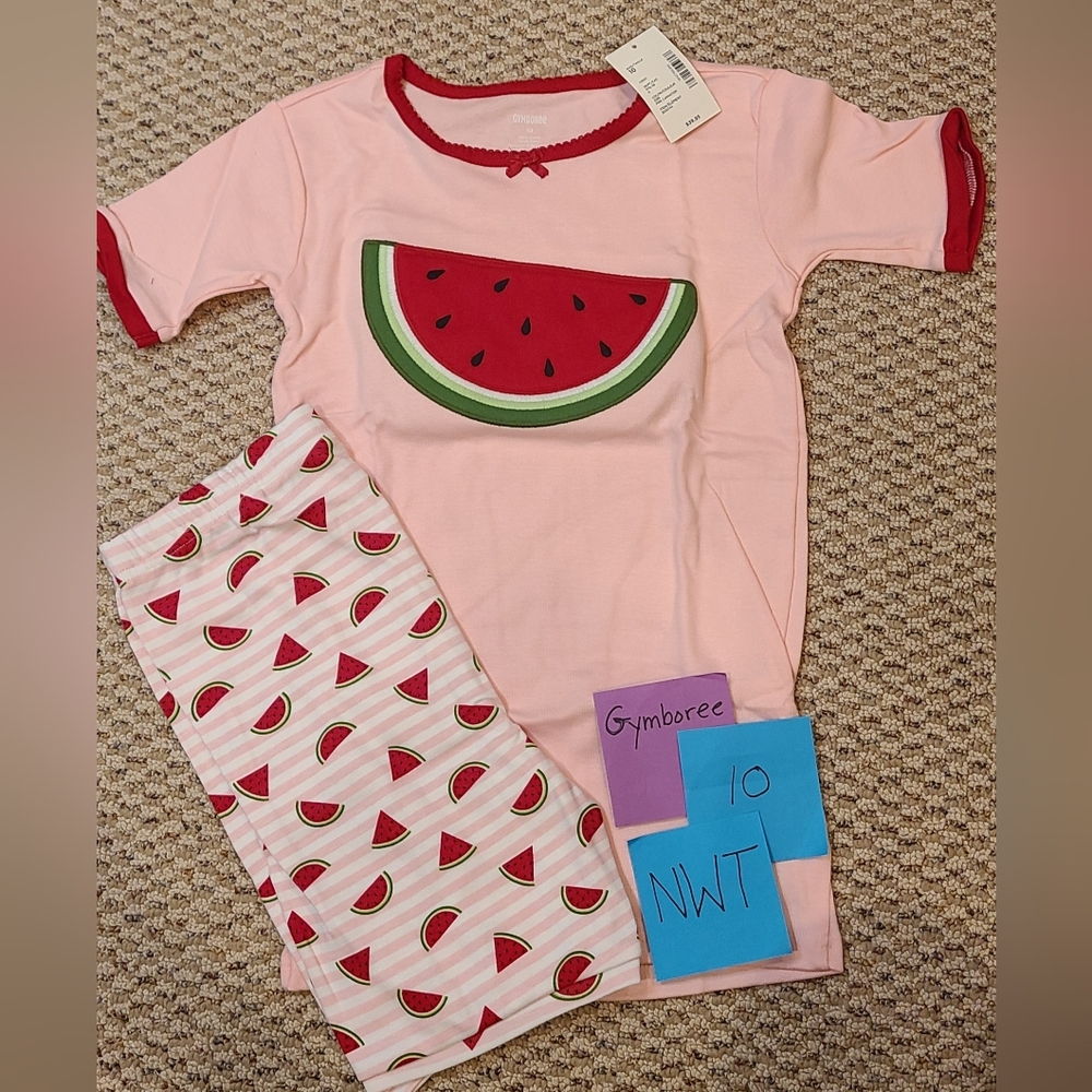 Gymboree Pink Watermelon Pajama Set